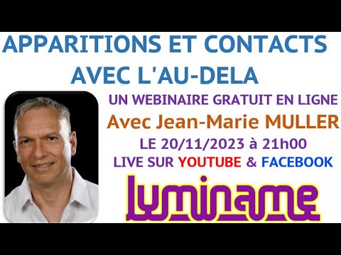Miniature de 20 novembre 2023 : "Apparitions et contacts avec l'au-delà" par Jean-Marie MULLER