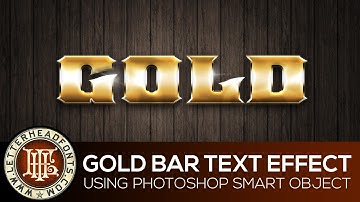 Gold Text Effect Using Photoshop Smart Object