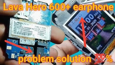 lava hero 600 headphone problem / jumper solution / lava hero 600 headphone mode solution ||