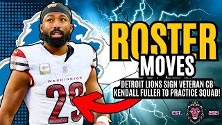 Detroit Lions Roster Moves: CB Kendall Fuller Signed To Practice Squad! Profile
