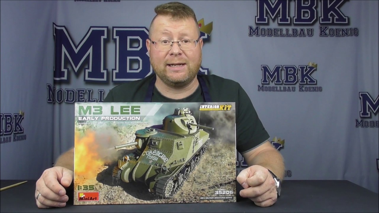 Mbk Unboxing 184 1 35 M3 Lee Early Interior Kit Miniart 35206