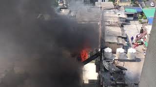 Watch: Massive fire breaks out in a highrise at Exide more