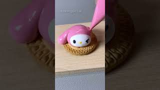 🎀 My Melody meringue cookie making #pink #cookies #short