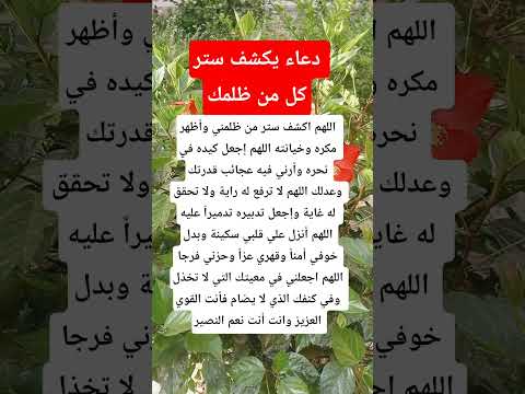 دعاء يكشف ستر من ظلمك دعاء مستجاب اكسبلور  يارب فوضت امري اليك دينيه ادعية اذكار الصباح