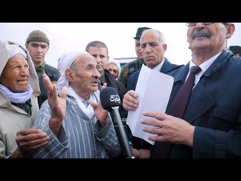 زيارة والي ولاية تيارت السيد بوقرة لبعض المشاريع ببلدية سيدي الحسني و العلامة الكاملة لمقاولة مسري 