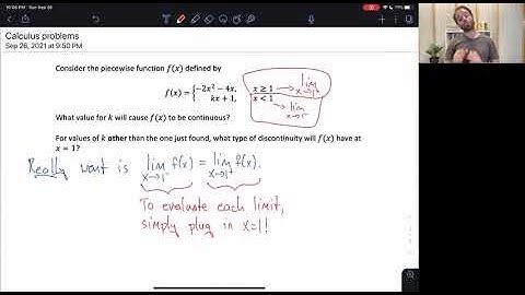 Needham AP Calculus: Making a Piecewise Function Continuous