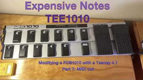 TEE1010 Part 7 - MIDI Out - An FCB1010 rebuild with a Teensy 4.1