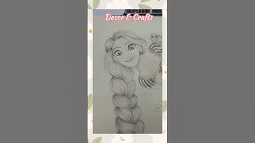 Rapunzel 👸🏼 - Aprendiendo a dibujar 👩🏼‍🎨👨🏽‍🎨 #art #manualidades #dibujos #rapunzel #crafts #princesa