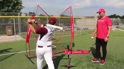 PowerNet Baseball Softball 7x7 Practice Net Bundle w/ Travel Tee