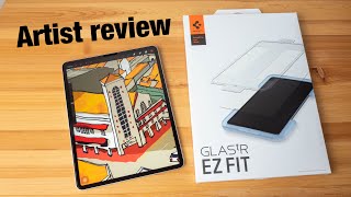 Artist Review: Spigen Glas.tR EZ glass screen protector for iPad Pro