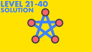 One Line - One Touch Drawing: Level 21 to 40 Solution and Walkthrough