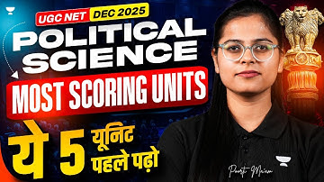 🔥 Most Important Unit ✅ UGC NET Political Science Dec 2025 | JRF 🎯 | By Poorti Ma’am