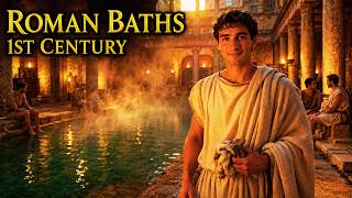 A Warm Evening Inside Roman Baths in Britain, 1st Century | History for Sleep