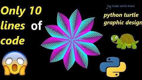 Design using python turtle | python turtle graphics tutorial #python