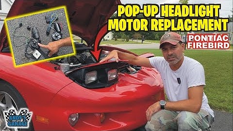 How To Replace A Pop-Up Headlight Motor - Pontiac Firebird (Andy’s Garage: Episode - 358)