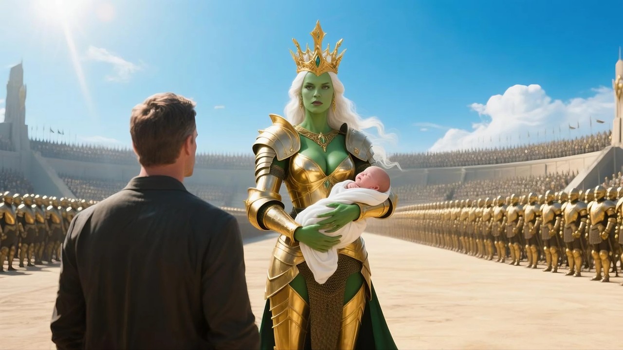 The alien woman’s baby wouldn’t stop crying—until a human soldier stepped in, and everything changed