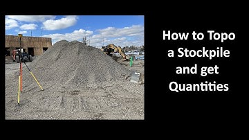 Trimble Siteworks: Topo a Stockpile and Get Quantities