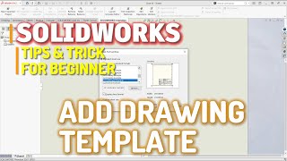 Solidworks How To Add Drawing Template