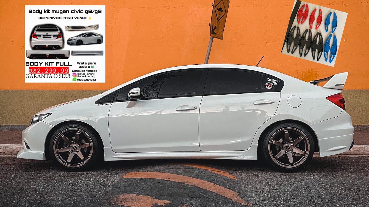 ACESSORIOS PARA O SEU HONDA CIVIC - BODYKIT - AEROFOLIO - EXTENSORES ...