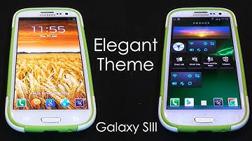 Galaxy S3 - Elegant Theme (Icons, Menus... Inspired by Sony Xperia Z) - How to Install  - Cursed4Eva