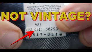 How To Tell If Your Levi's Are NOT Vintage! - YouTube
