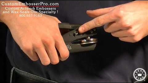 Custom Embosser Pro: How To Unlock a Hand Held Embosser