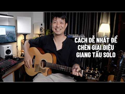 Cách dễ nhất để tạo giai điệu nối hợp âm khi solo giang tấu #guitartalk