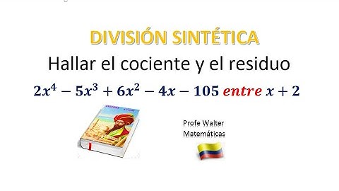 😲 ¡División sintética fácil! Aprende a hallar el cociente y el residuo paso a paso📘