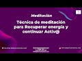 Meditación 10 minutos Relax y Sigue Trabajando. Sustituye tu larga siesta😉