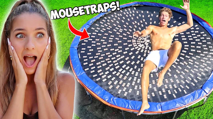 TRAMPOLINE VS MOUSETRAPS!! (bad idea)