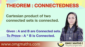 Cartesian product of two connected sets is connected | Real Analysis | Connectedness | Theorem