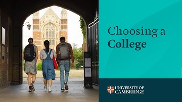 Choosing a College at Cambridge University