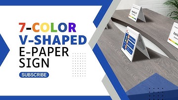 RS075V Double-Sided 7-Color E-Paper Sign for Modern Businesses