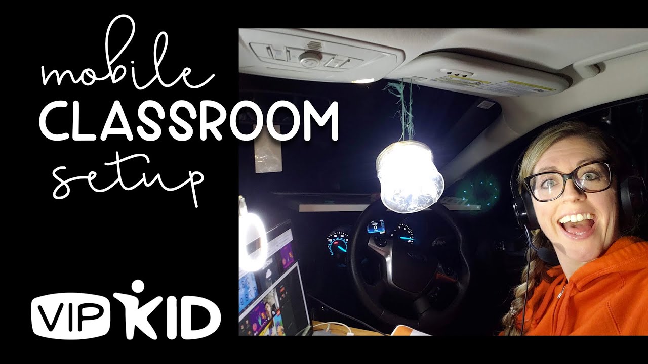 TEACHING FROM MY CAR || Mobile Classroom Setup || VIPKID TEACHER 2020 ...