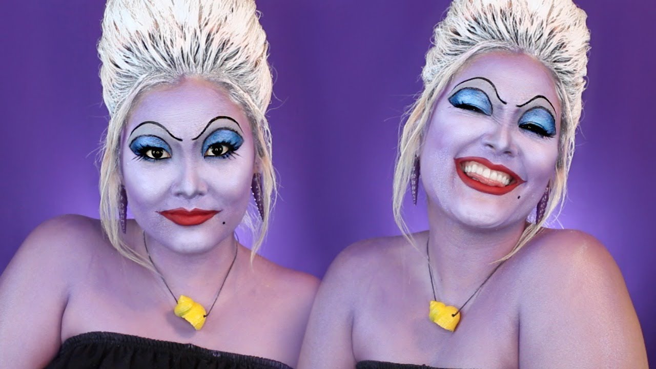 The Little Mermaid Ursula The Sea Witch Makeup Tutorial YouTube