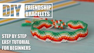 Double Peruvian Wave Round Friendship Bracelets Step by Step Tutorial | Easy Tutorial for Beginner