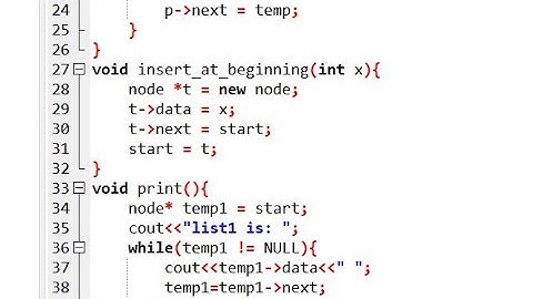 linked list implementation in C/C++ - Inserting node at the beginning of linked list(simple)
