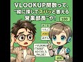 VLOOKUP関数って、“縦に探してズバッと答える営業部長”や!