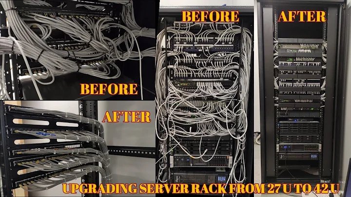 Re Manage And Installation Network data Server Rack And cable management 42U cabinet Best Setup