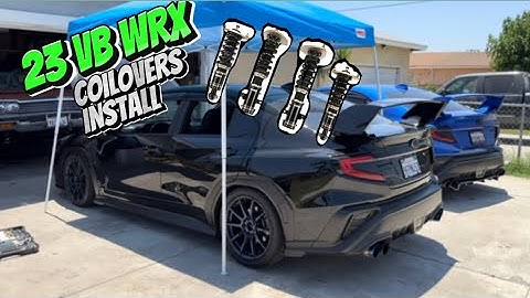 2022+ WRX VB BC Coilovers install!