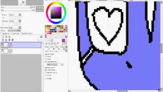 how to color lineart on sai