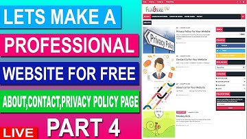 How to create a  website/blog free part 4 urdu hindi tutorial 2020 | Learn Website Development