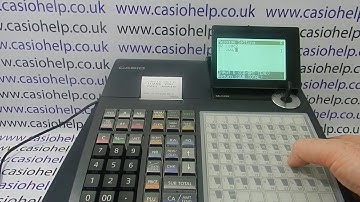 How To Program Receipt Header Message On The Casio SE-C3500 SEC3500 Cash Register
