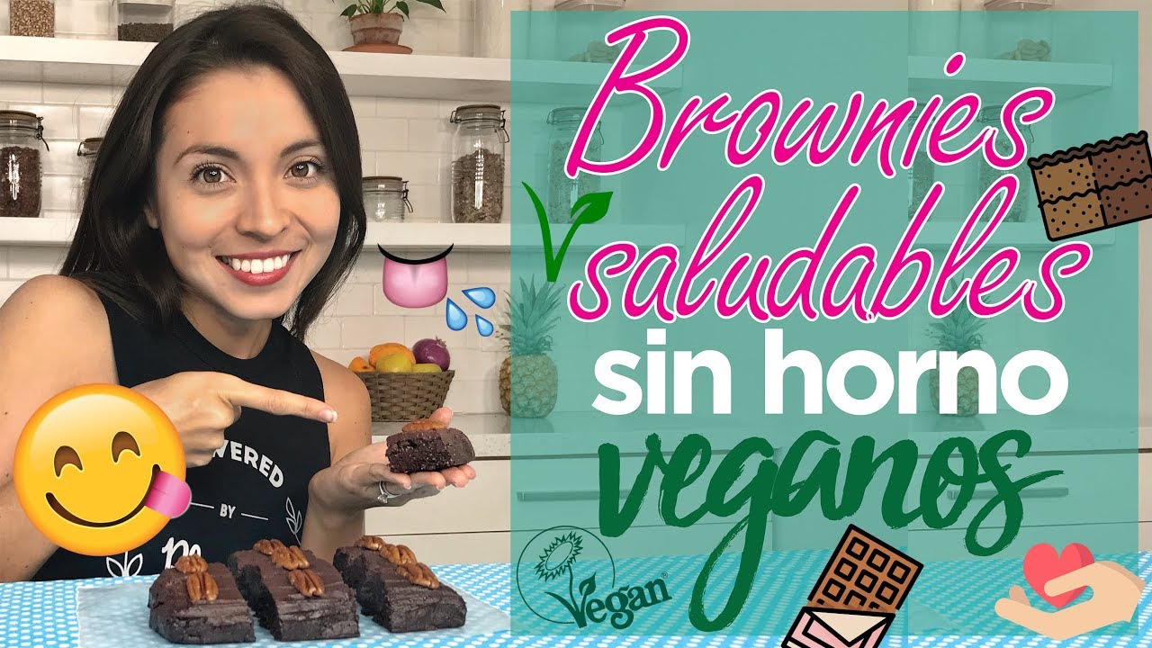 ¡BROWNIES SALUDABLES SIN HORNO! - VEGANOS - SIN GLUTEN - RECETA FÁCIL - DELICIOSOS - Mixi