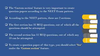 How to create a Custom Section question paper in TIPS?