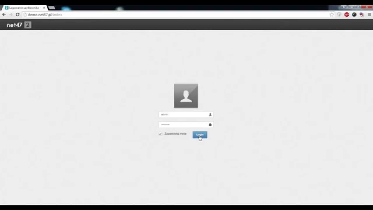 NET47 - Logowanie do systemu
