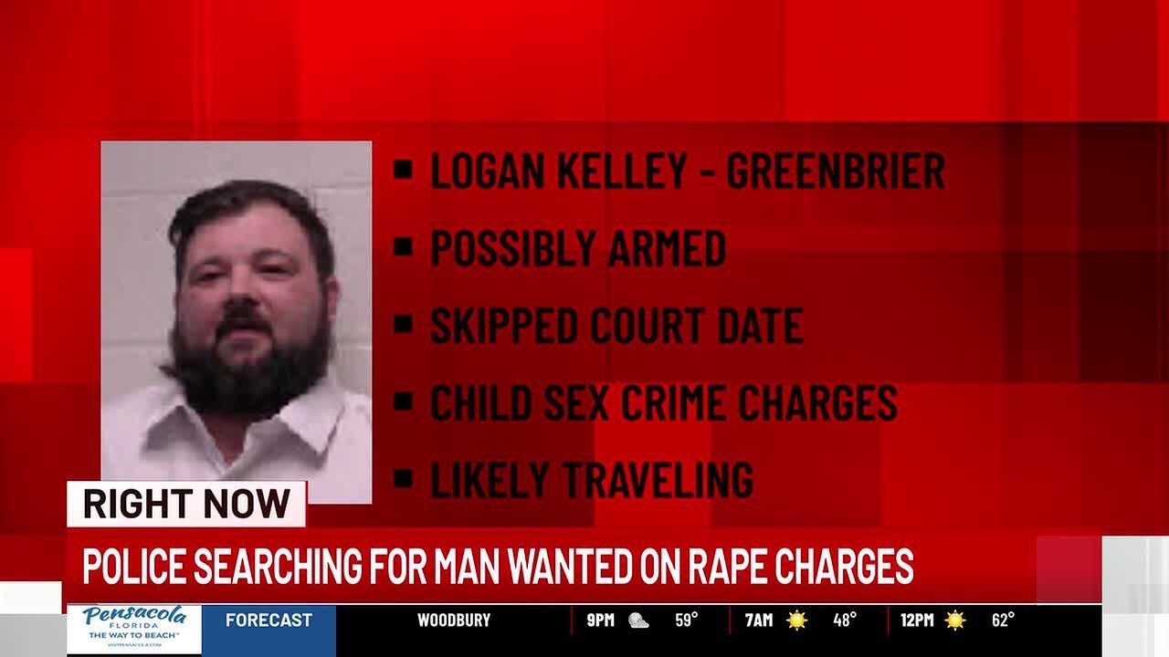 Police searching for man wanted on rape charges - YouTube