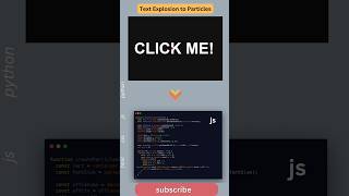 Mind-Blowing Text Particle Effect in 5 Seconds! ⚡