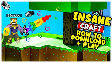 How to Install and Play Insane Craft in Minecraft *FREE* with Friends.