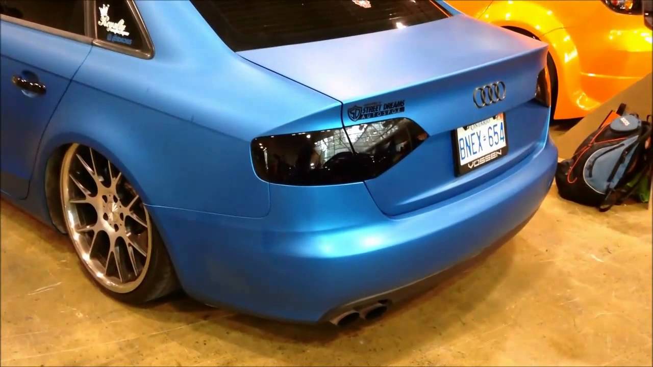 Lowered Matte Blue Audi A4 With Vossen Rims You Lowered Matte Blue Audi A4 With Vossen Rims